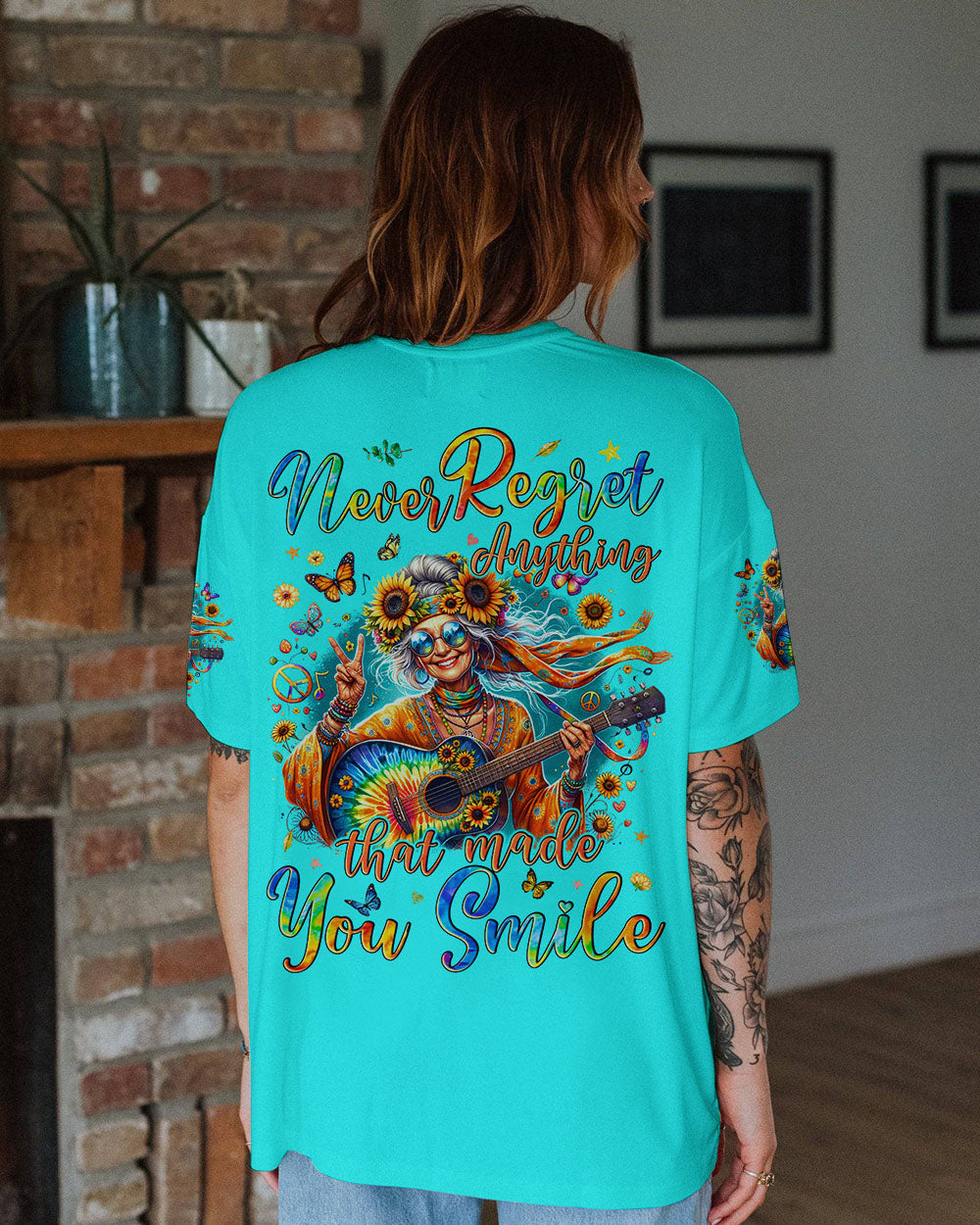 NEVER REGRET ANYTHING THAT MADE YOU SMILE ALL OVER PRINT - TYQY0905243