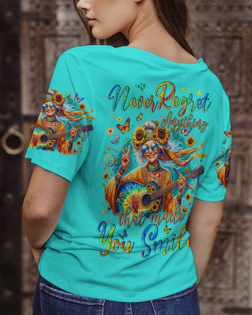 NEVER REGRET ANYTHING THAT MADE YOU SMILE ALL OVER PRINT - TYQY0905243