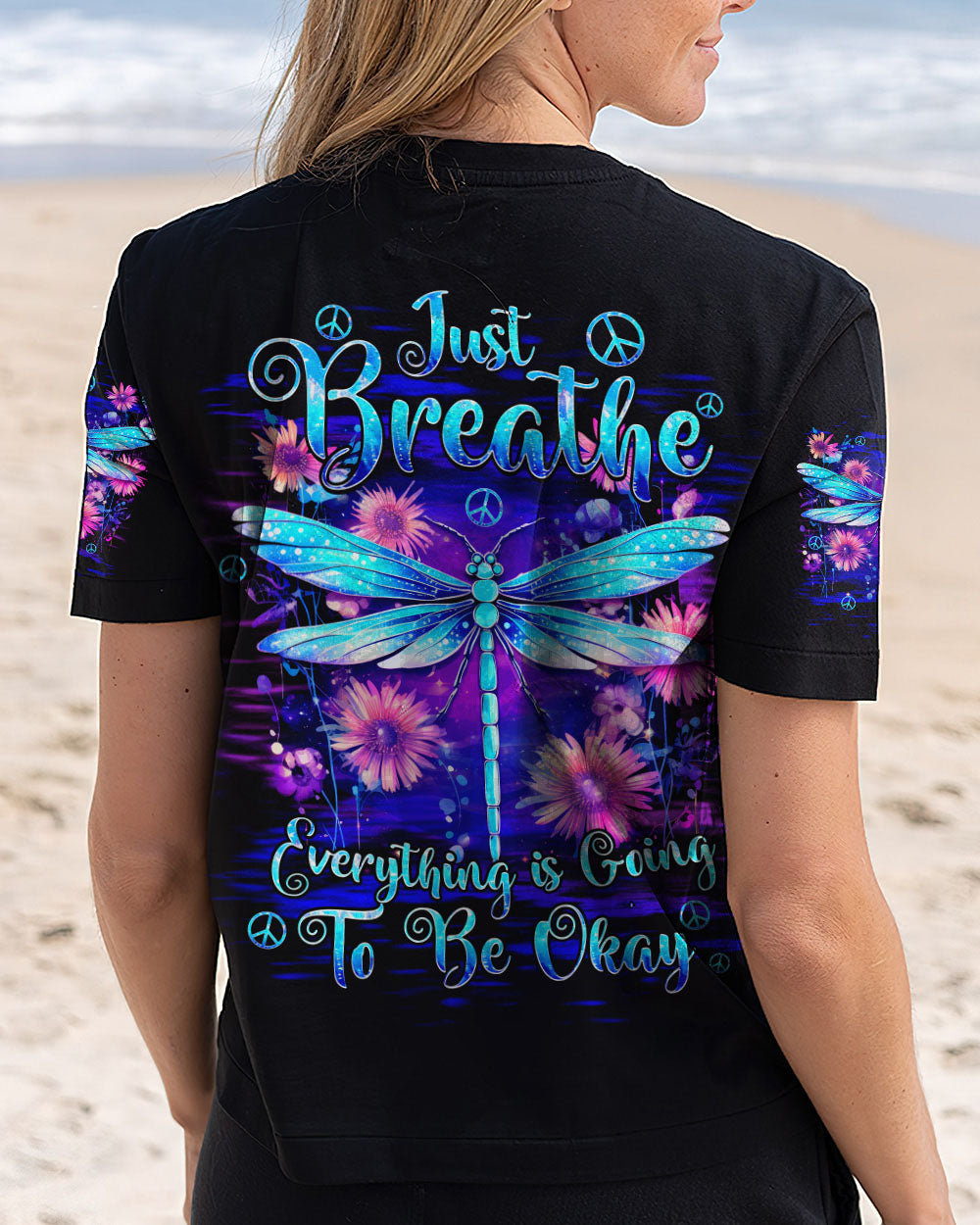 JUST BREATHE DRAGONFLY ALL OVER PRINT - TYQY0905252