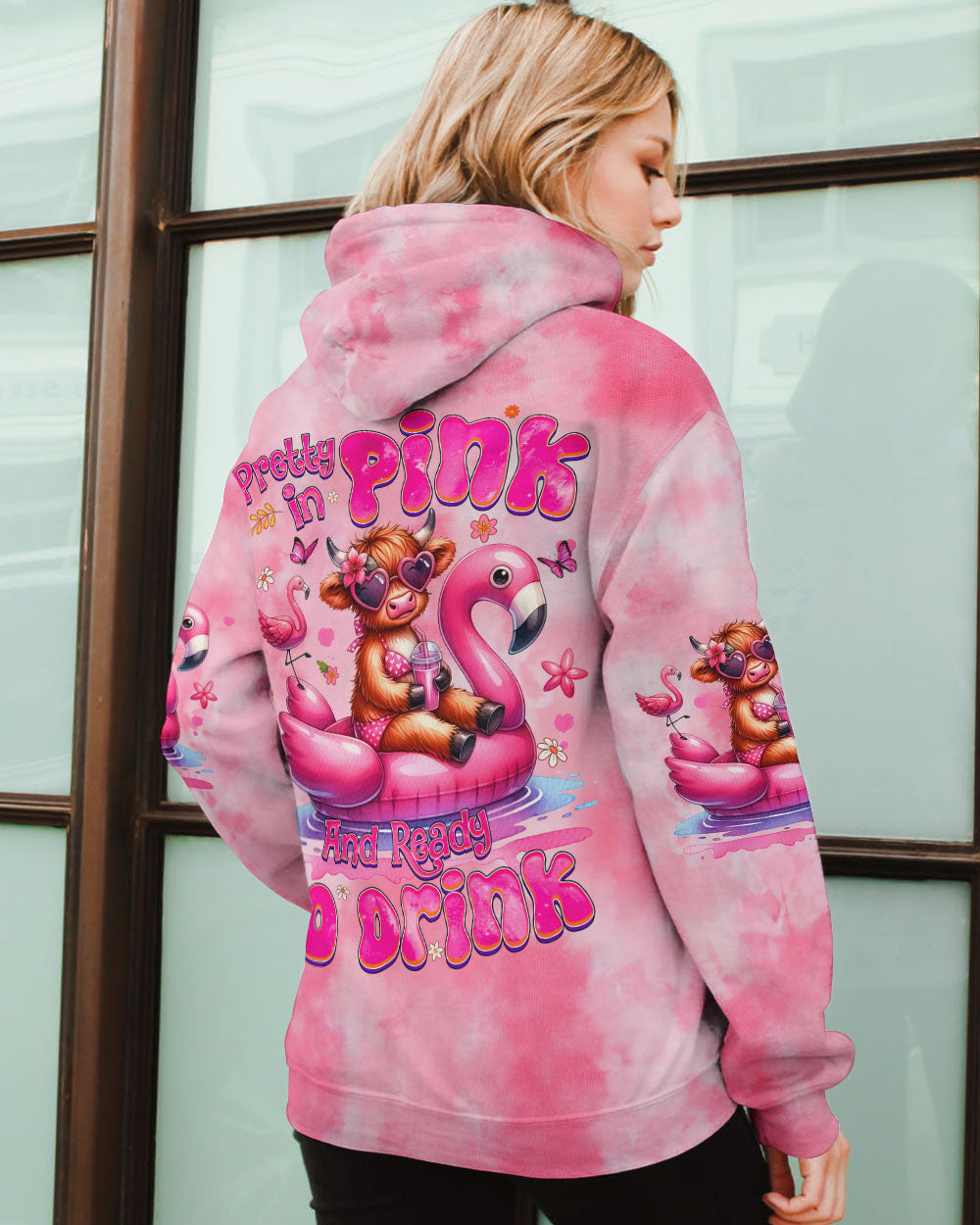PRETTY IN PINK HEIFER ALL OVER PRINT - TYQY0907244