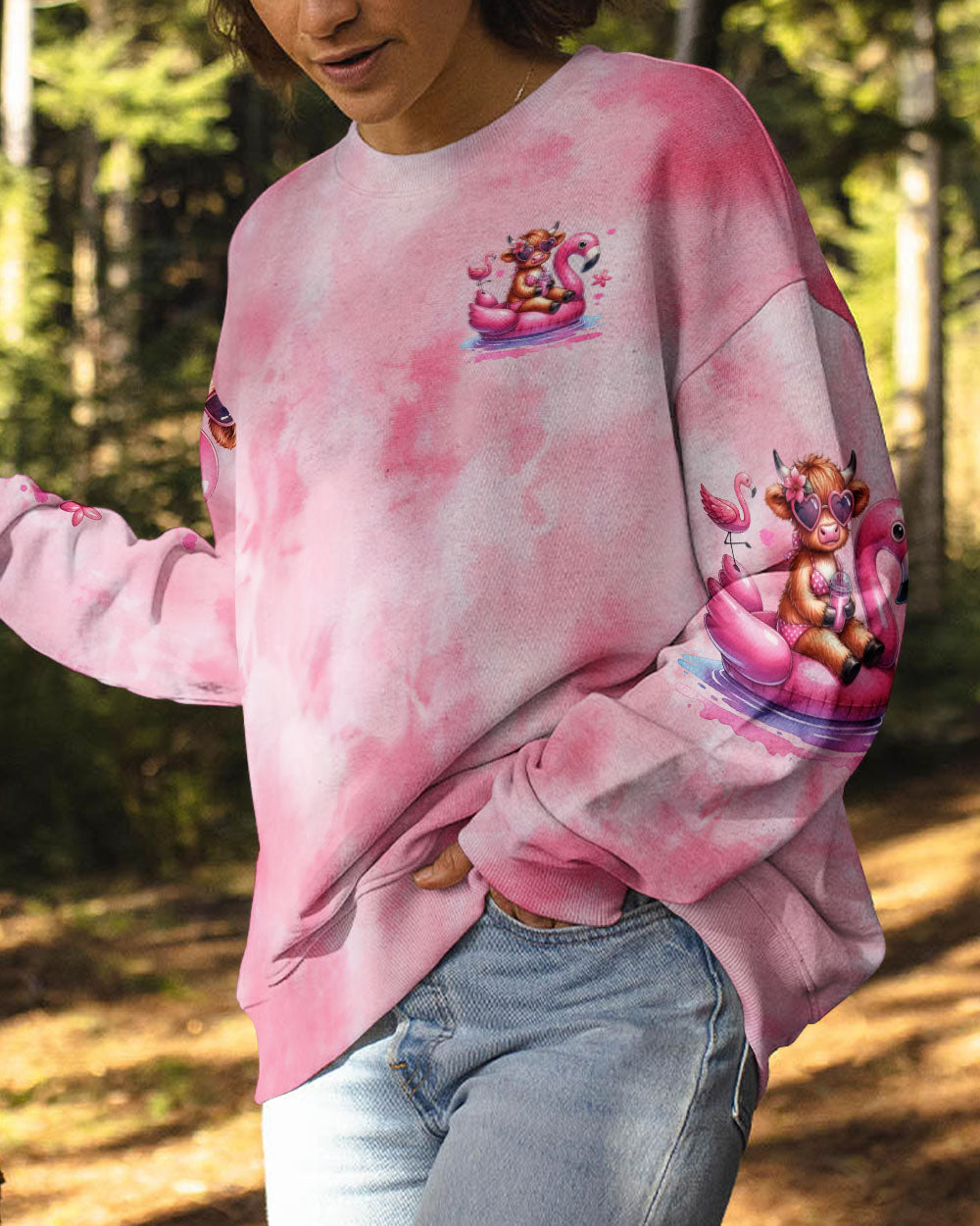 PRETTY IN PINK HEIFER ALL OVER PRINT - TYQY0907244