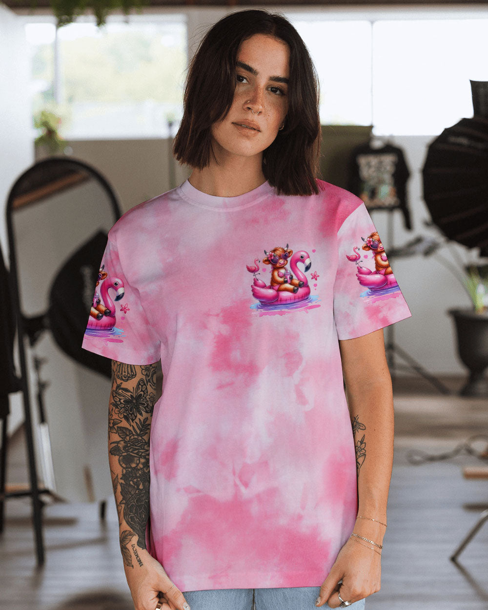 PRETTY IN PINK HEIFER ALL OVER PRINT - TYQY0907244