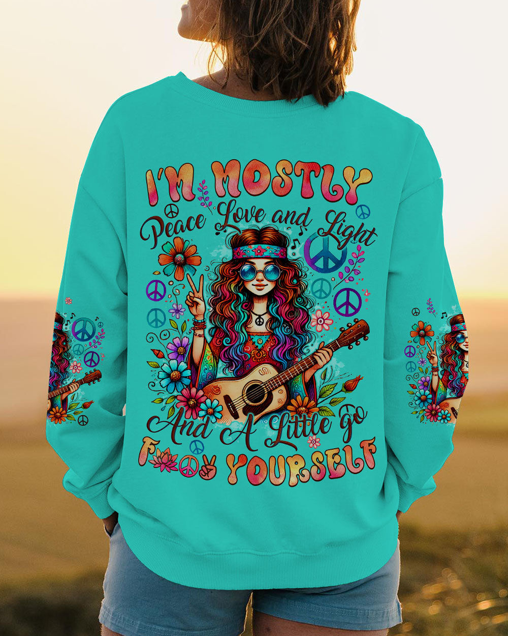 I'M MOSTLY PEACE LOVE AND LIGHT ALL OVER PRINT - TYQY0908243