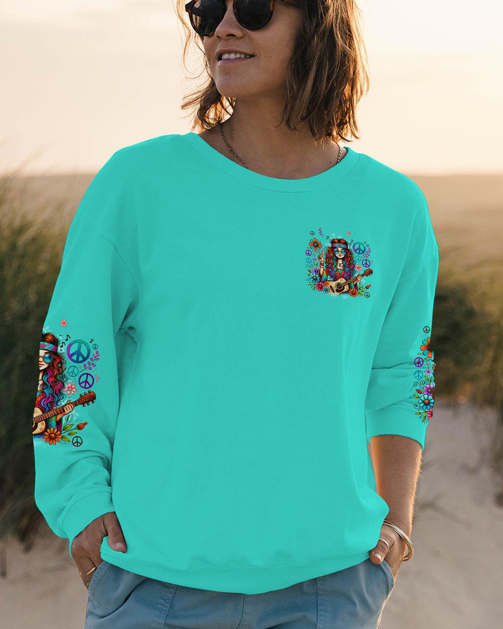 I'M MOSTLY PEACE LOVE AND LIGHT ALL OVER PRINT - TYQY0908243