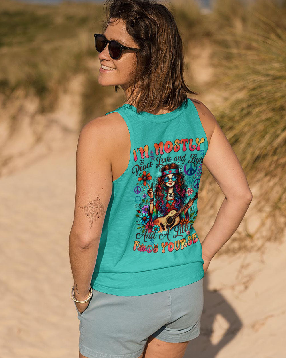 I'M MOSTLY PEACE LOVE AND LIGHT ALL OVER PRINT - TYQY0908243