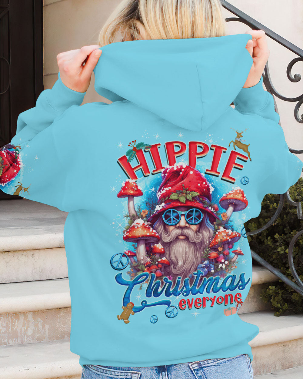 HIPPIE CHRISTMAS SANTA ALL OVER PRINT - TYQY090923