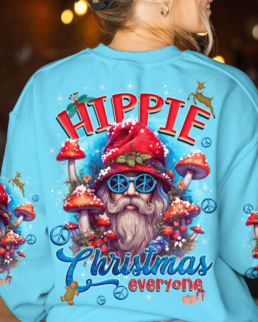 HIPPIE CHRISTMAS SANTA ALL OVER PRINT - TYQY090923