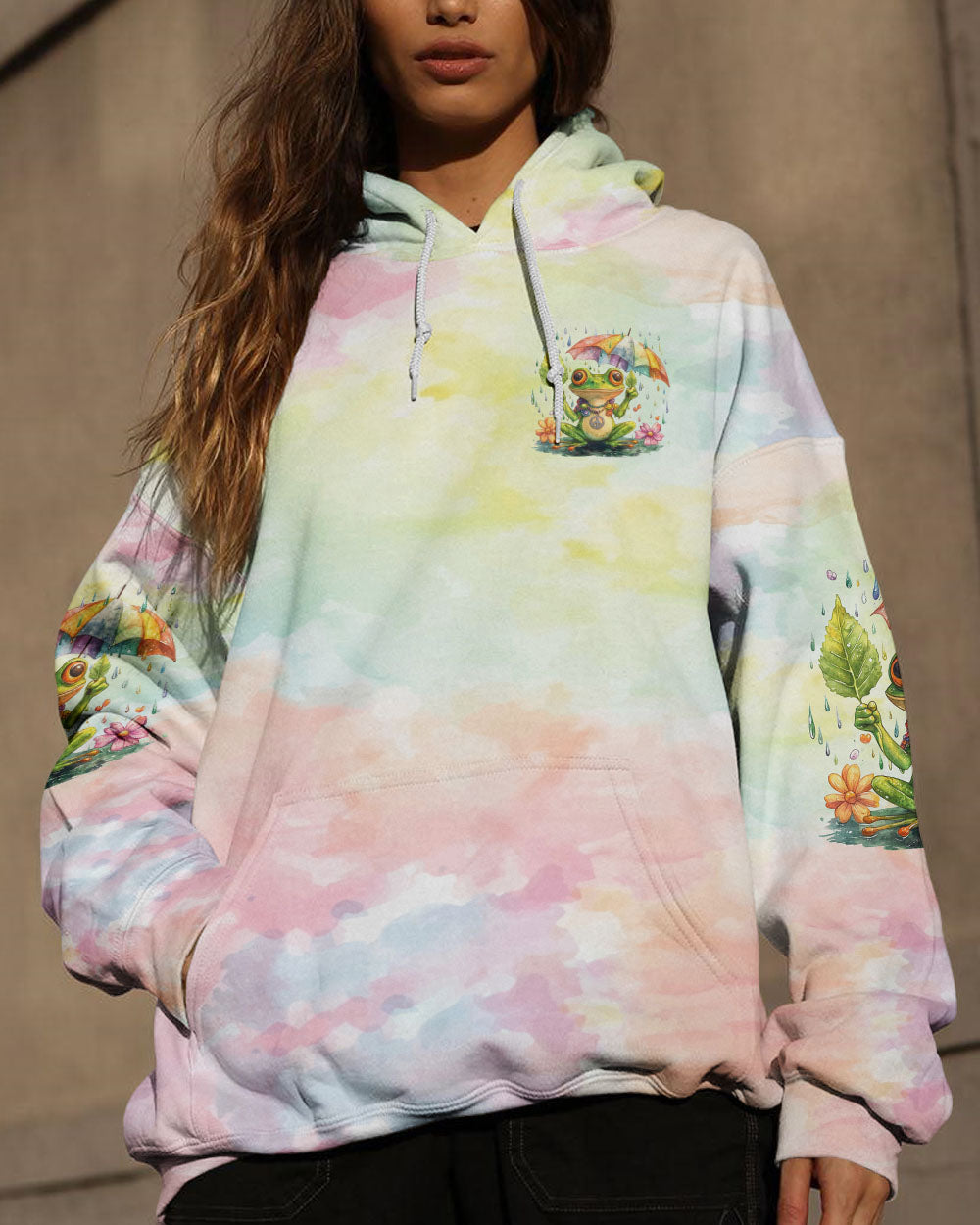 PUT UP WITH THE RAIN FROG ALL OVER PRINT - TYQY0909242