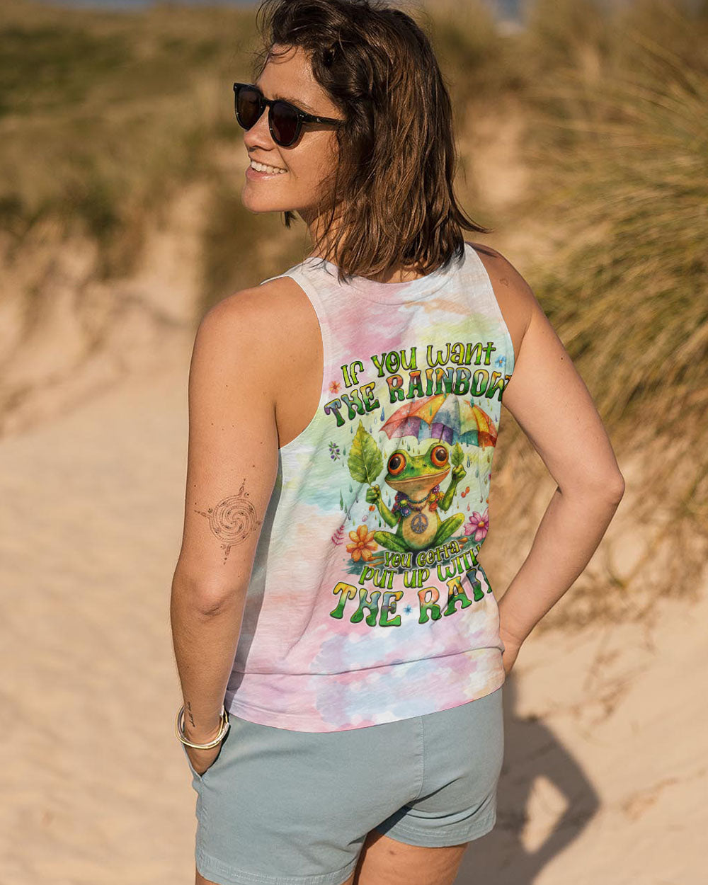 PUT UP WITH THE RAIN FROG ALL OVER PRINT - TYQY0909242