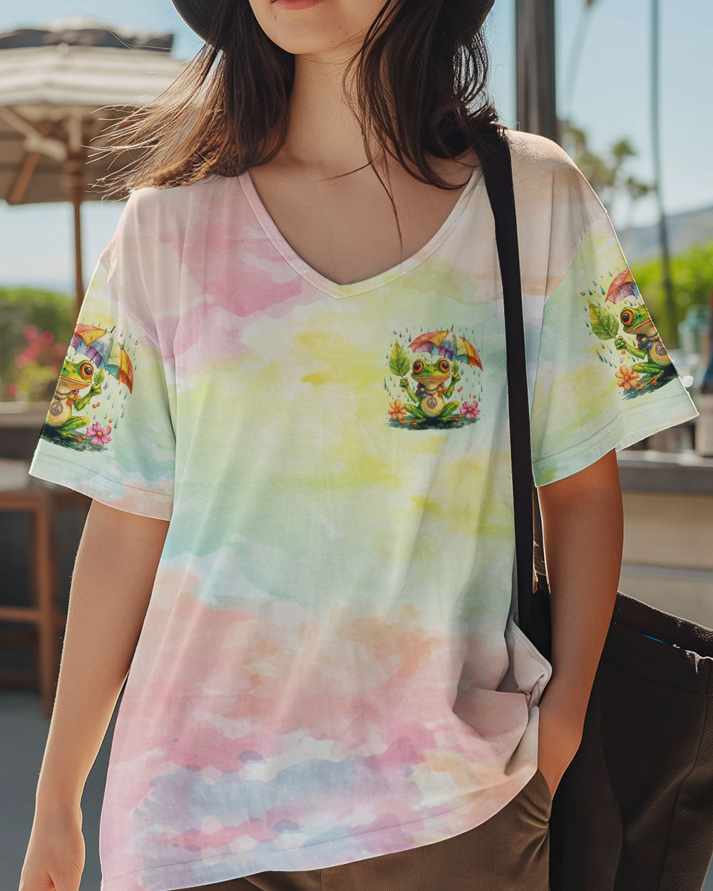 PUT UP WITH THE RAIN FROG ALL OVER PRINT - TYQY0909242