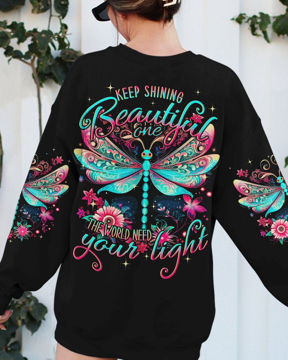 THE WORLD NEED YOUR LIGHT DRAGONFLY ALL OVER PRINT - TYQY0910231