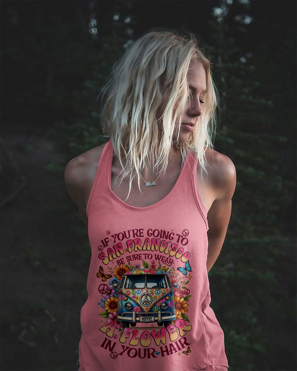 SOME FLOWERS IN YOUR HAIR ALL OVER PRINT - TYQY0910244