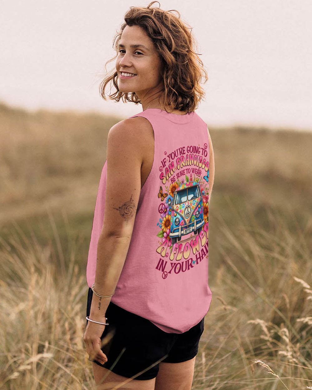 SOME FLOWERS IN YOUR HAIR ALL OVER PRINT - TYQY0910244