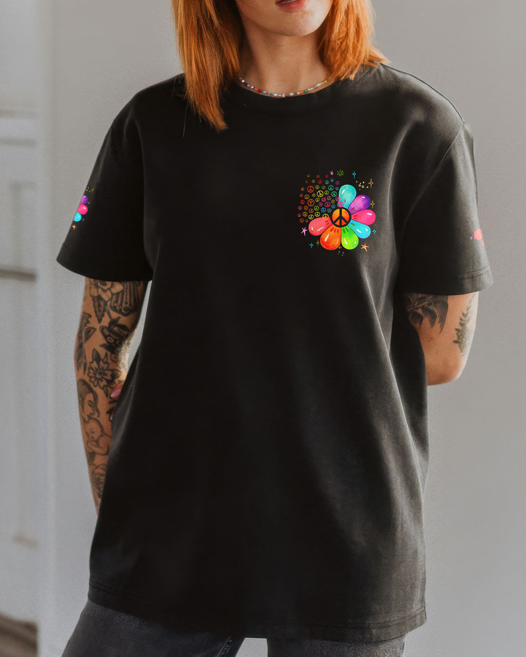 IMAGINE ALL THE PEOPLE LIVING LIFE IN PEACE FLOWER ALL OVER PRINT - TYQY0910254