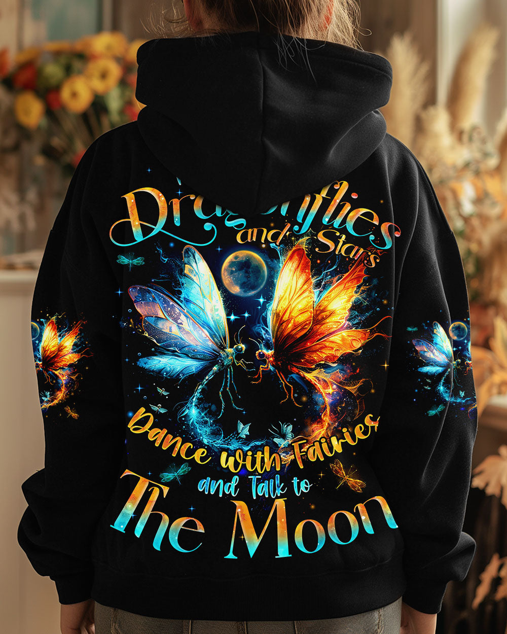 MAY YOU TOUCH DRAGONFLIES AND STARS ALL OVER PRINT - TYQY0911241