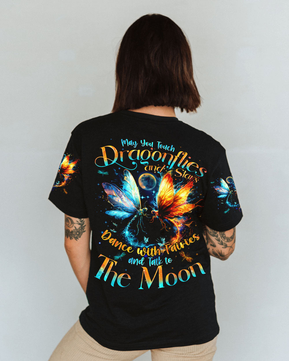 MAY YOU TOUCH DRAGONFLIES AND STARS ALL OVER PRINT - TYQY0911241