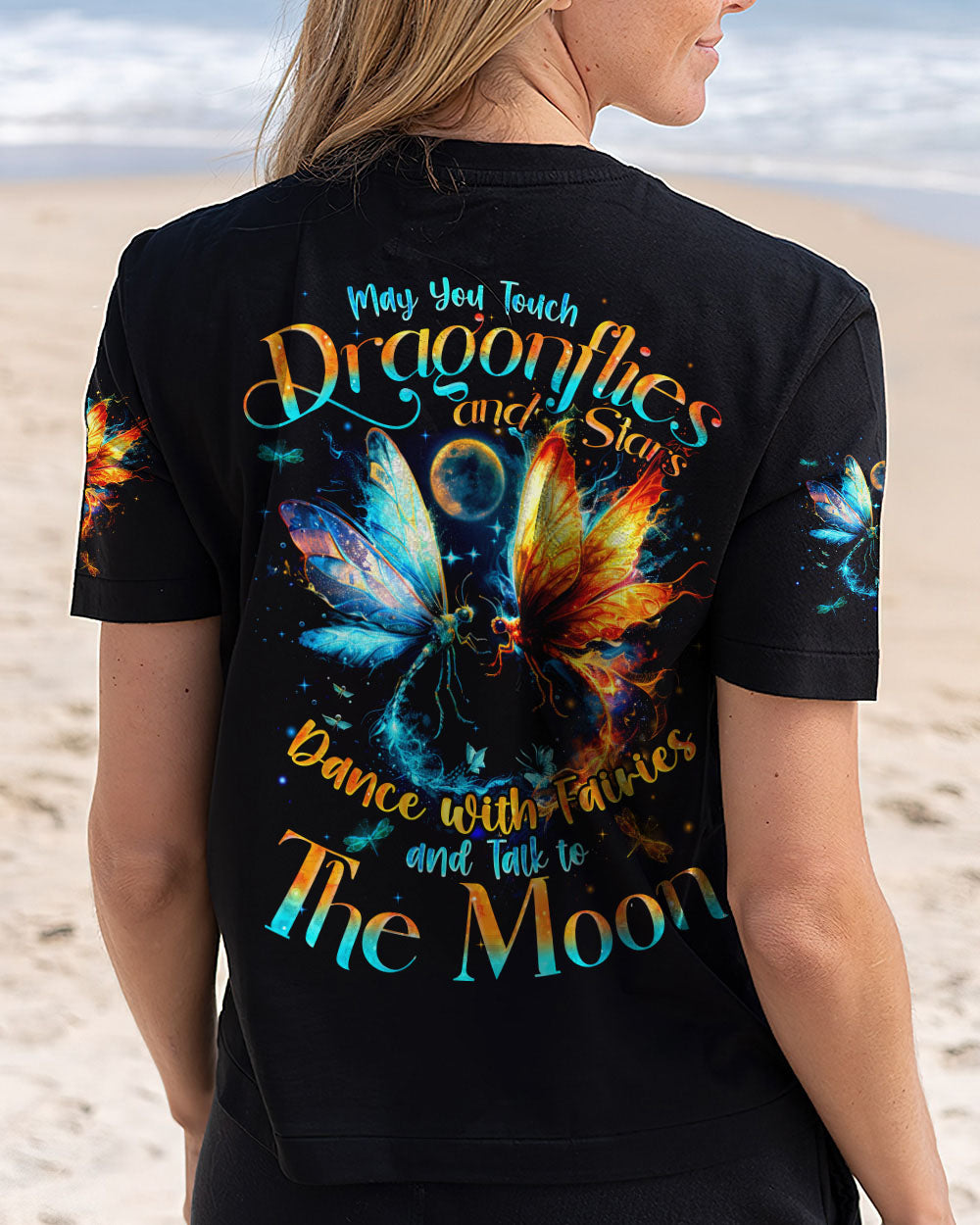 MAY YOU TOUCH DRAGONFLIES AND STARS ALL OVER PRINT - TYQY0911241