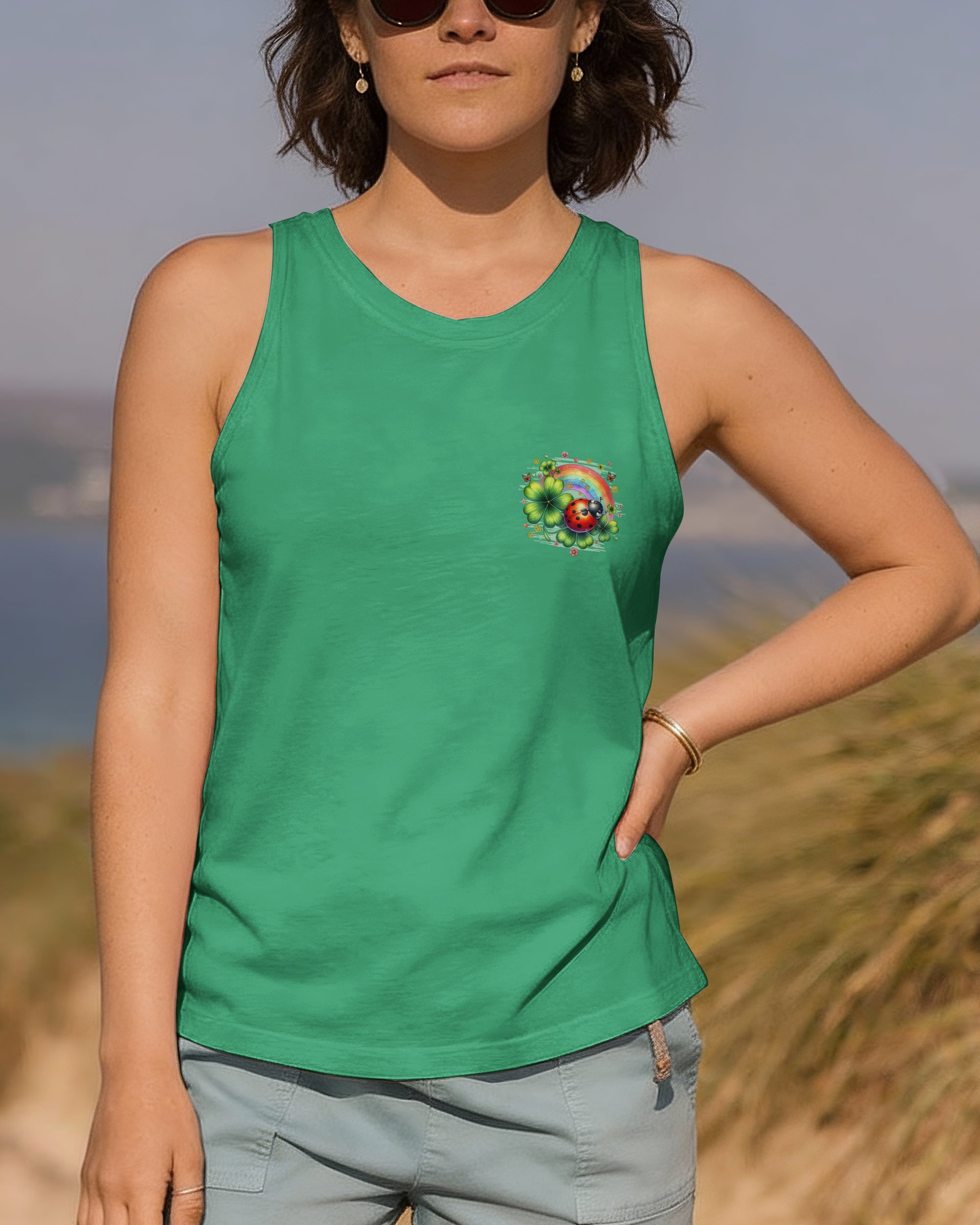 BE KIND LADYBUG SHAMROCK ALL OVER PRINT - TYQY1001261