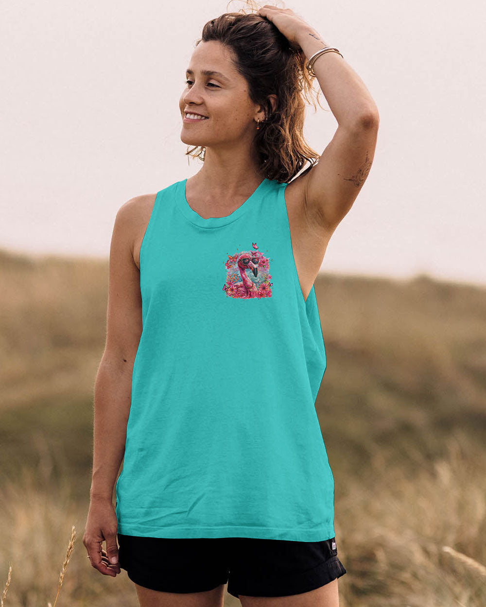 SOMETIMES I TALK TO MYSELF FLAMINGO ALL OVER PRINT - TYQY1004245
