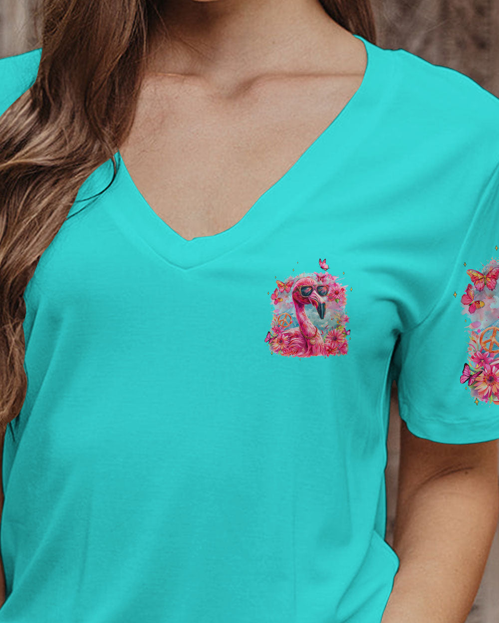 SOMETIMES I TALK TO MYSELF FLAMINGO ALL OVER PRINT - TYQY1004245