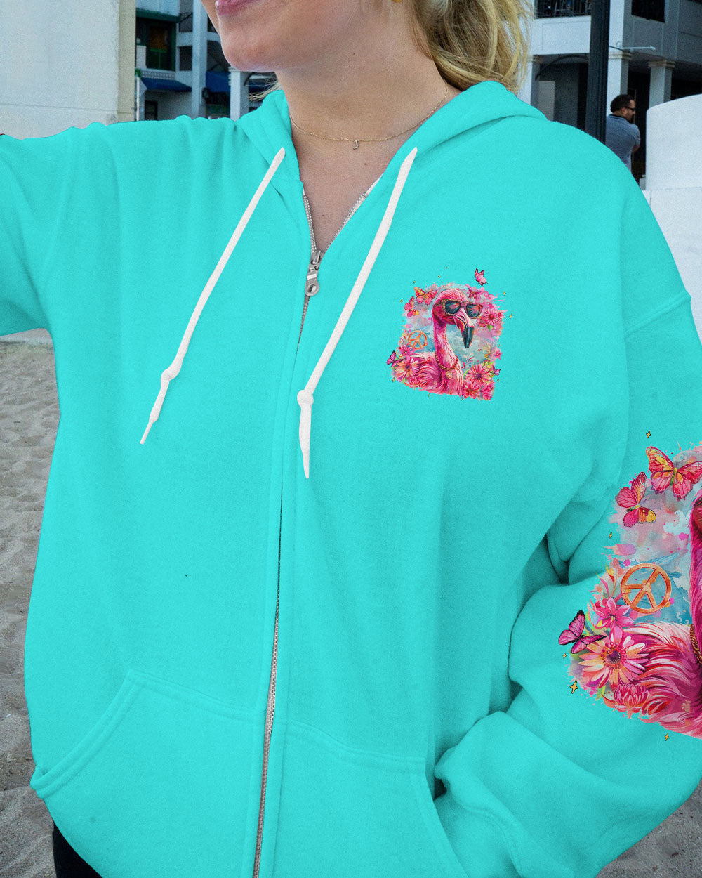 SOMETIMES I TALK TO MYSELF FLAMINGO ALL OVER PRINT - TYQY1004245
