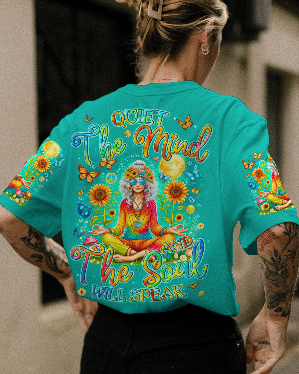 QUIET THE MIND AND THE SOUL WILL SPEAK ALL OVER PRINT - TYQY1005244
