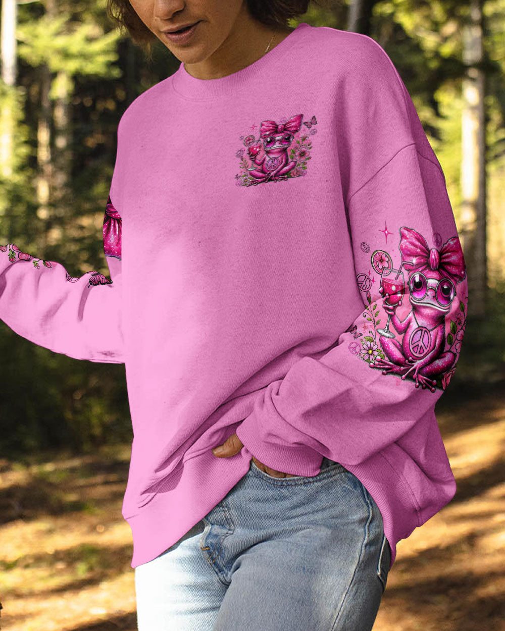 PRETTY IN PINK FROG ALL OVER PRINT - TYQY1007241