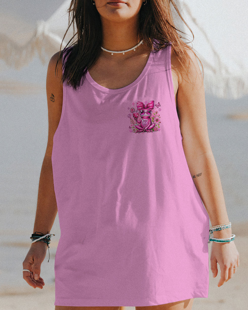 PRETTY IN PINK FROG ALL OVER PRINT - TYQY1007241