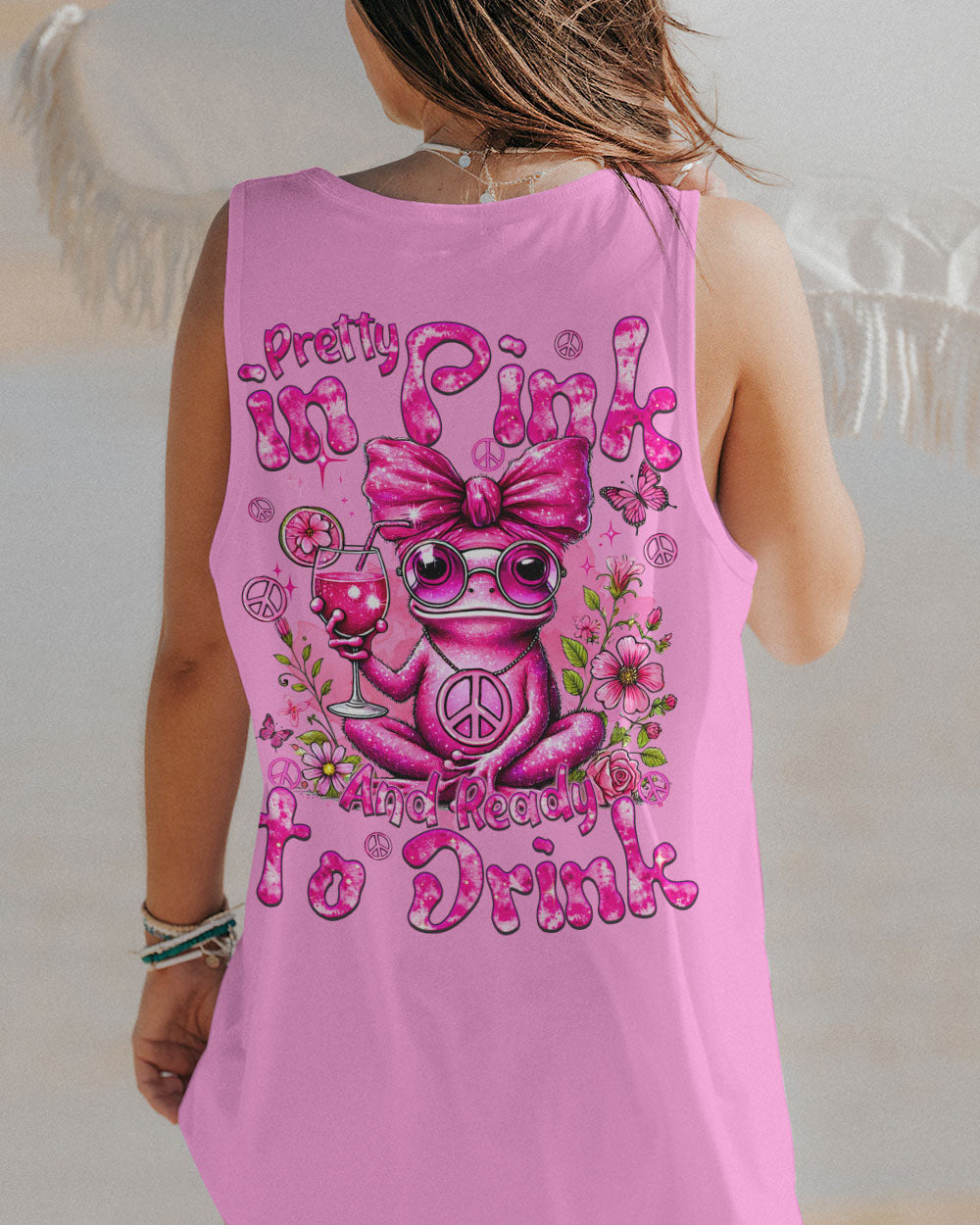 PRETTY IN PINK FROG ALL OVER PRINT - TYQY1007241