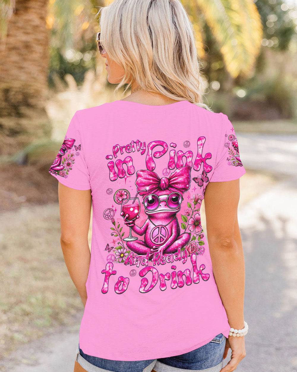 PRETTY IN PINK FROG ALL OVER PRINT - TYQY1007241