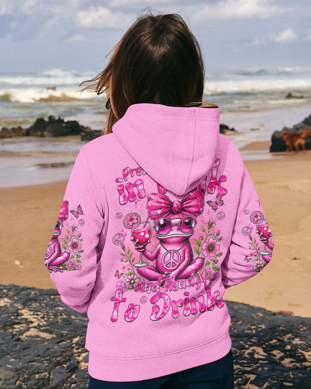 PRETTY IN PINK FROG ALL OVER PRINT - TYQY1007241