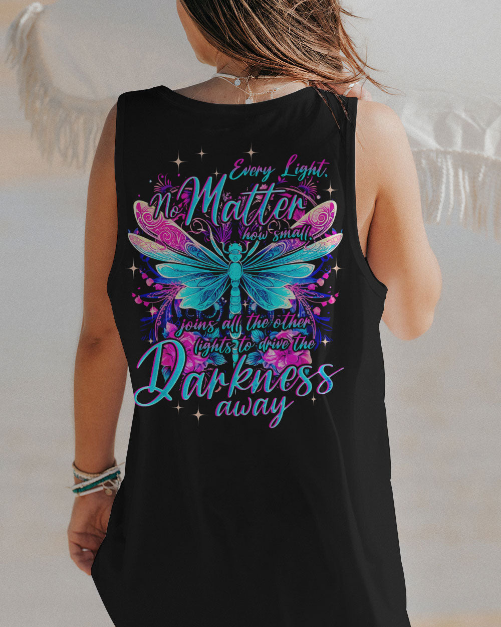 LIGHT TO DRIVE THE DARKNESS AWAY DRAGONFLY ALL OVER PRINT - TYQY1010231