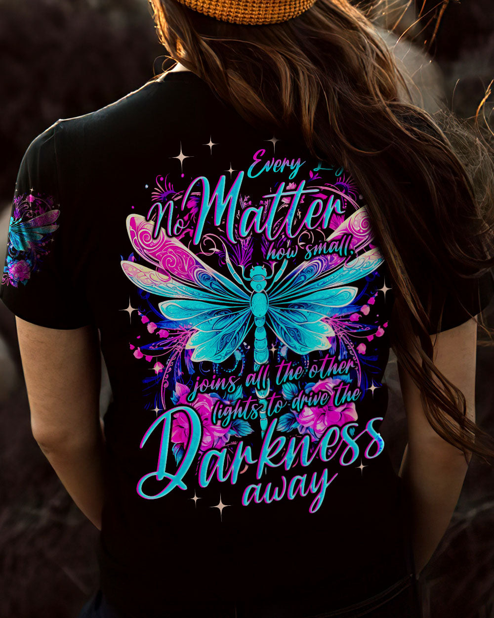 LIGHT TO DRIVE THE DARKNESS AWAY DRAGONFLY ALL OVER PRINT - TYQY1010231