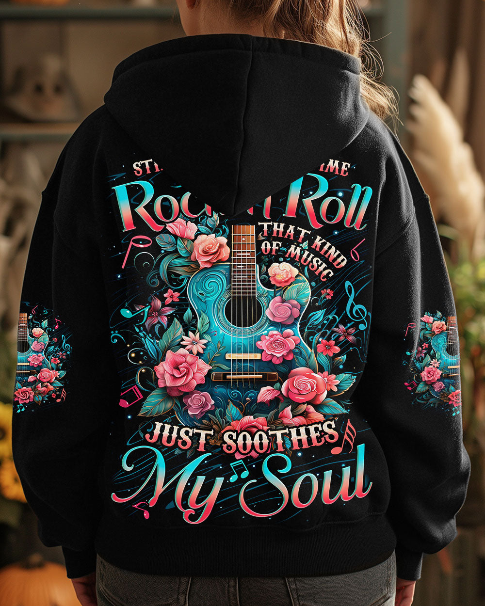STILL LIKE THAT OLD TIME ROCK AND ROLL GUITAR ALL OVER PRINT - TYQY1012242