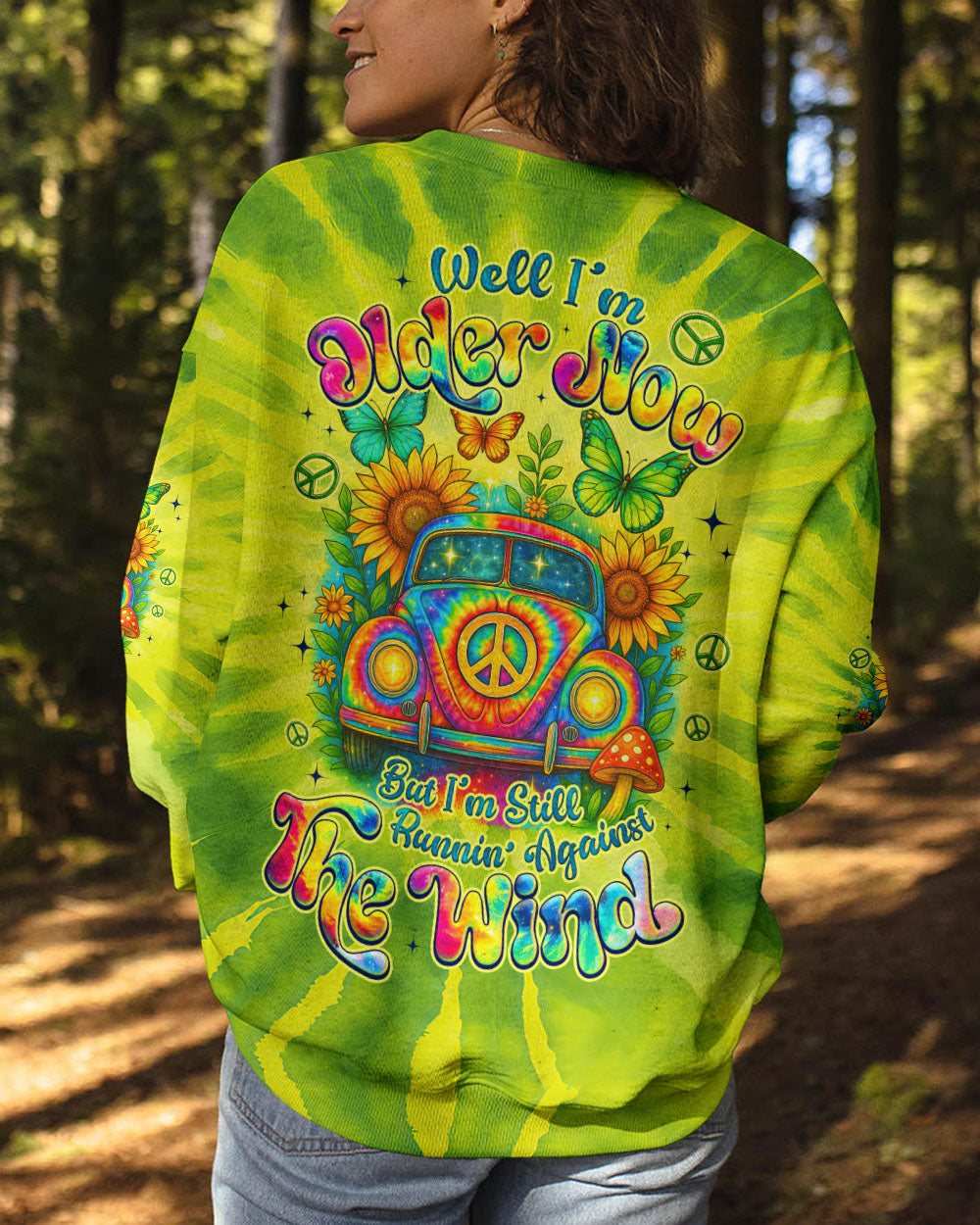 RUNNING AGAINST THE WIND CAR TIE DYE ALL OVER PRINT - TYQY1106253