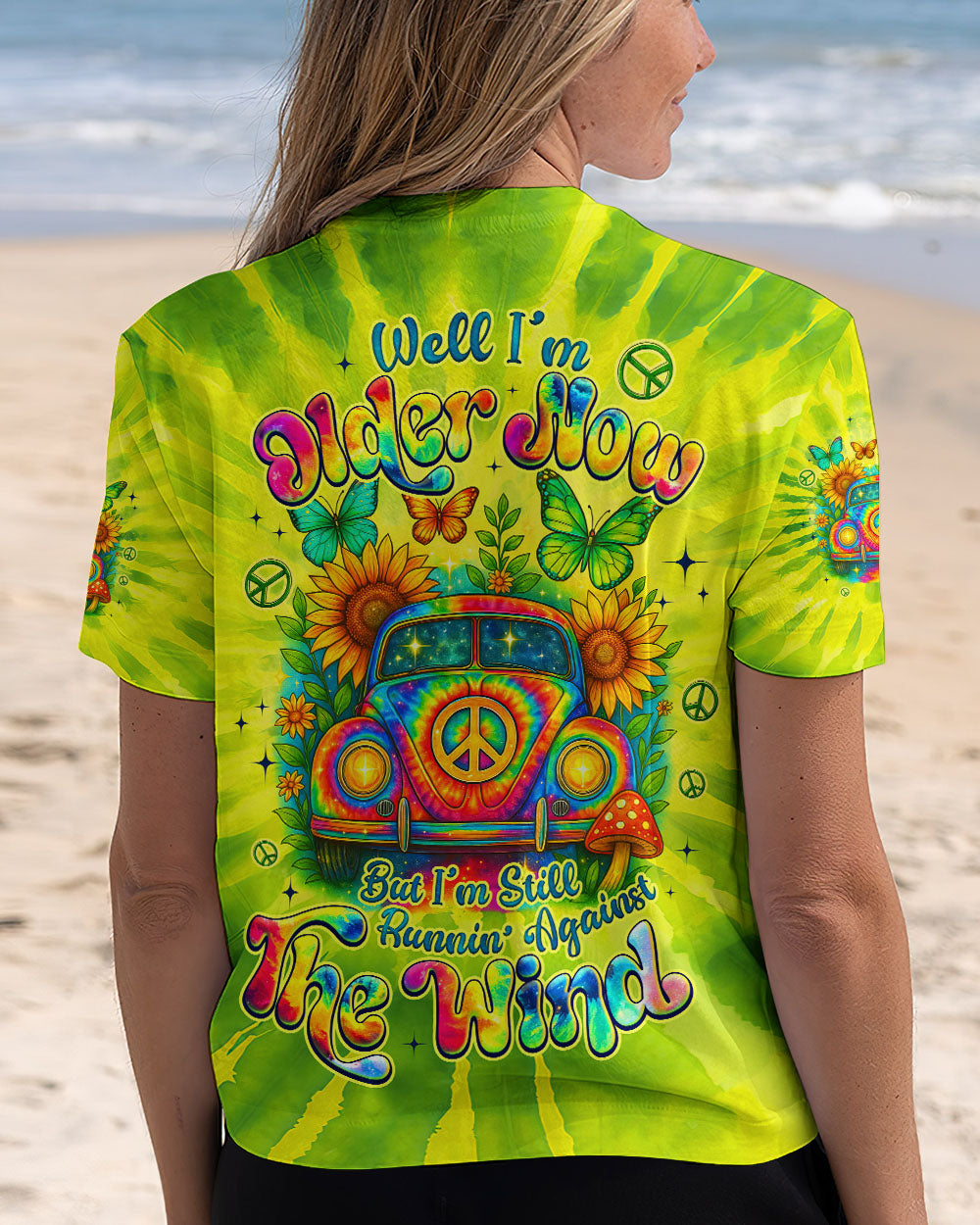 RUNNING AGAINST THE WIND CAR TIE DYE ALL OVER PRINT - TYQY1106253
