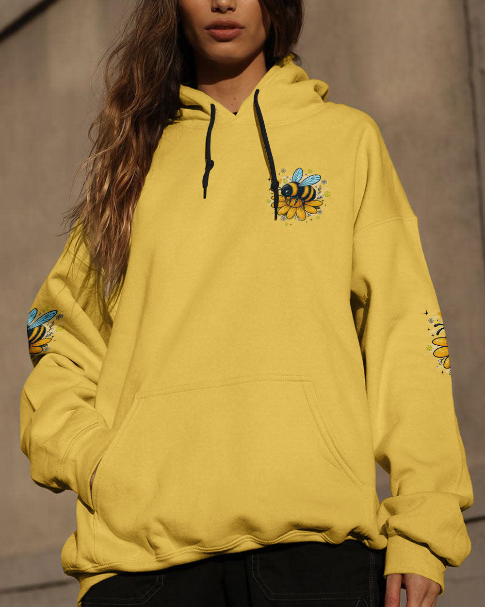 DO YOUR BEST BEE HIPPIE ALL OVER PRINT - TYQY1107252
