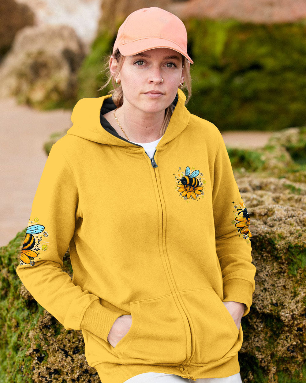 DO YOUR BEST BEE HIPPIE ALL OVER PRINT - TYQY1107252
