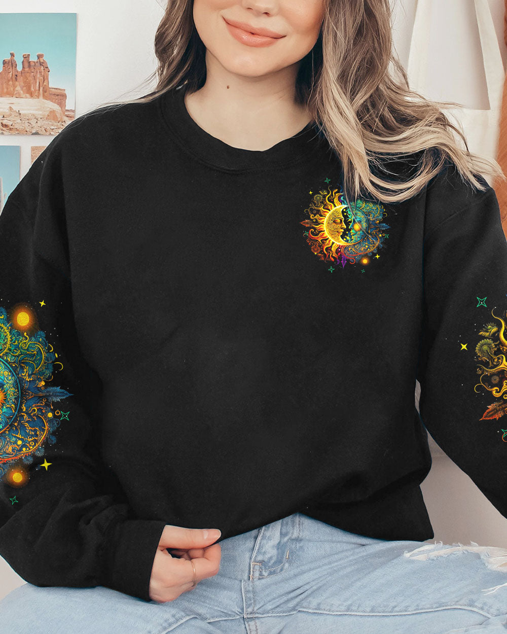 THE SUN LOVES THE MOON ALL OVER PRINT - TYQY1110233