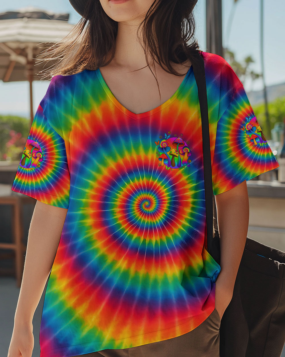 EAT MUSHROOMS SEE THE UNIVERSE TIE DYE ALL OVER PRINT - TYQY1111251
