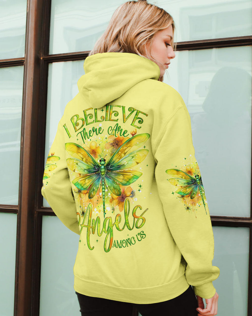 I BELIEVE THERE ARE ANGELS AMONG US DRAGONFLY ALL OVER PRINT - TYQY1203252