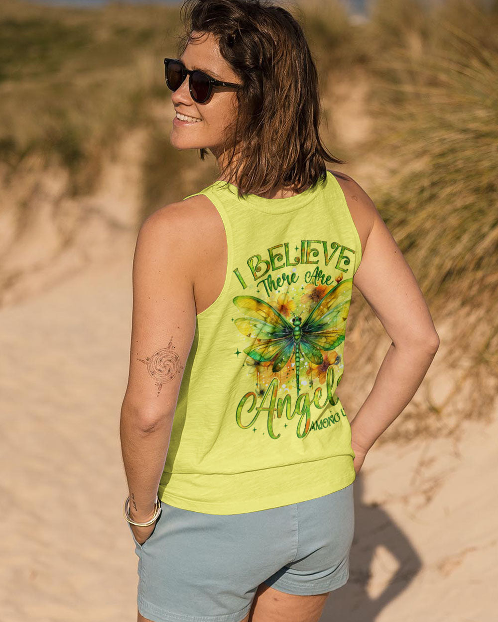 I BELIEVE THERE ARE ANGELS AMONG US DRAGONFLY ALL OVER PRINT - TYQY1203252