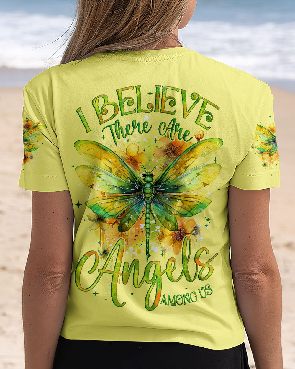 I BELIEVE THERE ARE ANGELS AMONG US DRAGONFLY ALL OVER PRINT - TYQY1203252