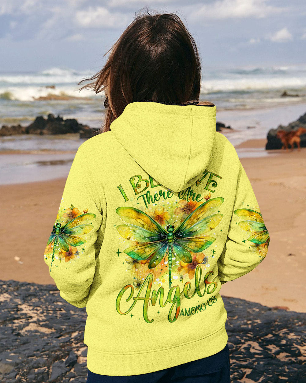 I BELIEVE THERE ARE ANGELS AMONG US DRAGONFLY ALL OVER PRINT - TYQY1203252