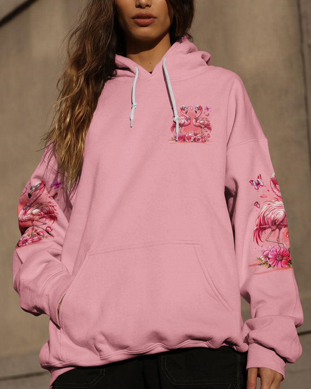 CHERISH THOSE WHO LIFT YOU UP FLAMINGO ALL OVER PRINT - TYQY1204245