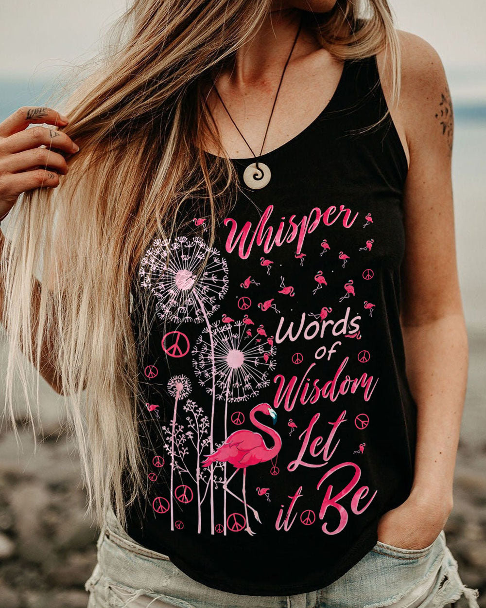 WHISPER WORDS OF WISDOM FLAMINGO ALL OVER PRINT - TYQY1207241