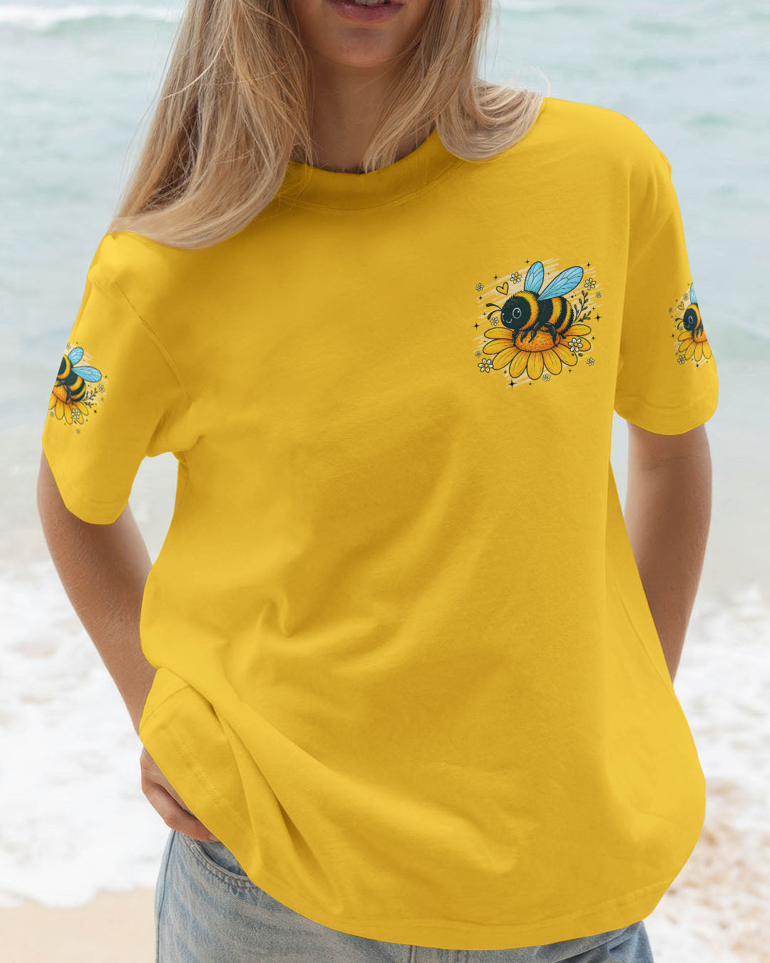 BEE YOU THE WORLD WILL ADJUST ALL OVER PRINT - TYQY1207251