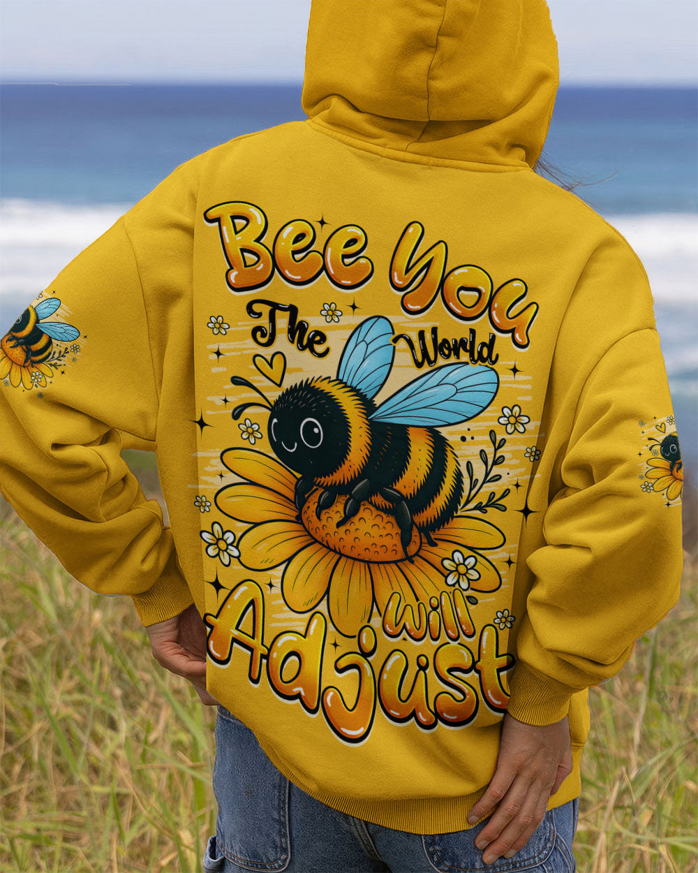 BEE YOU THE WORLD WILL ADJUST ALL OVER PRINT - TYQY1207251