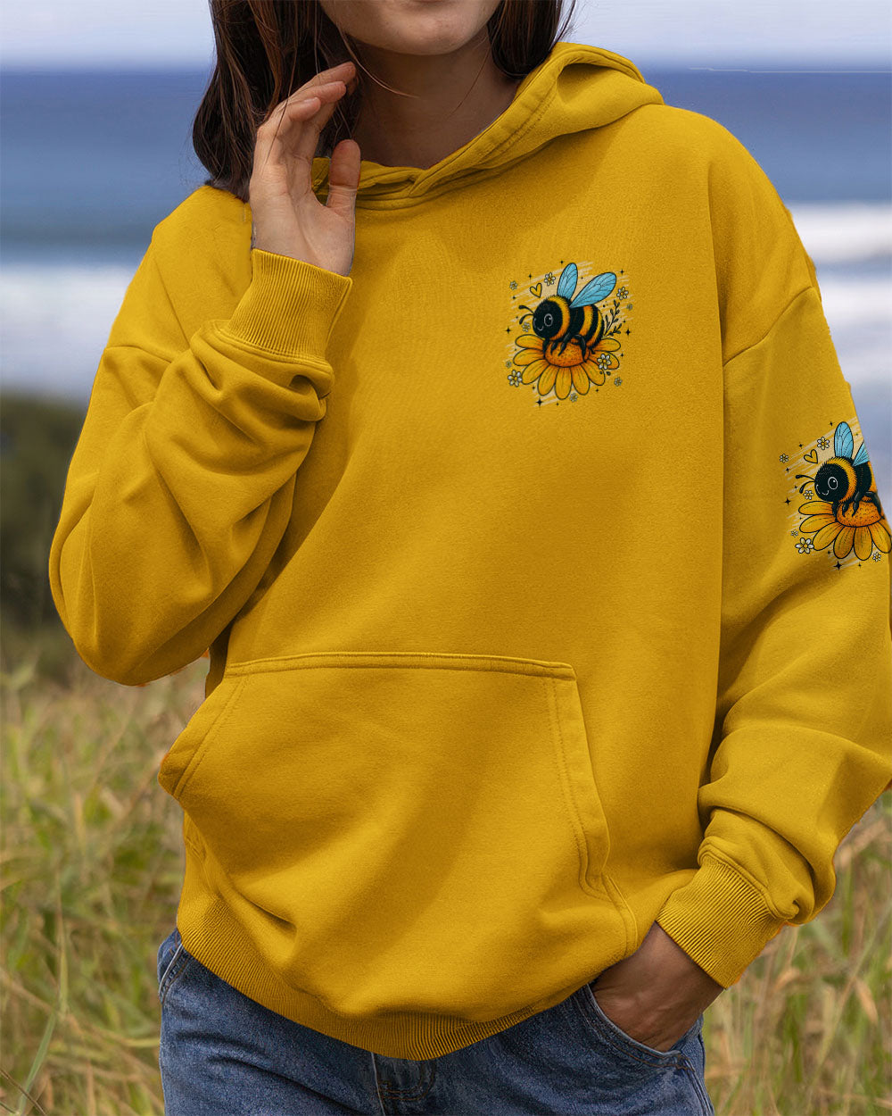 BEE YOU THE WORLD WILL ADJUST ALL OVER PRINT - TYQY1207251