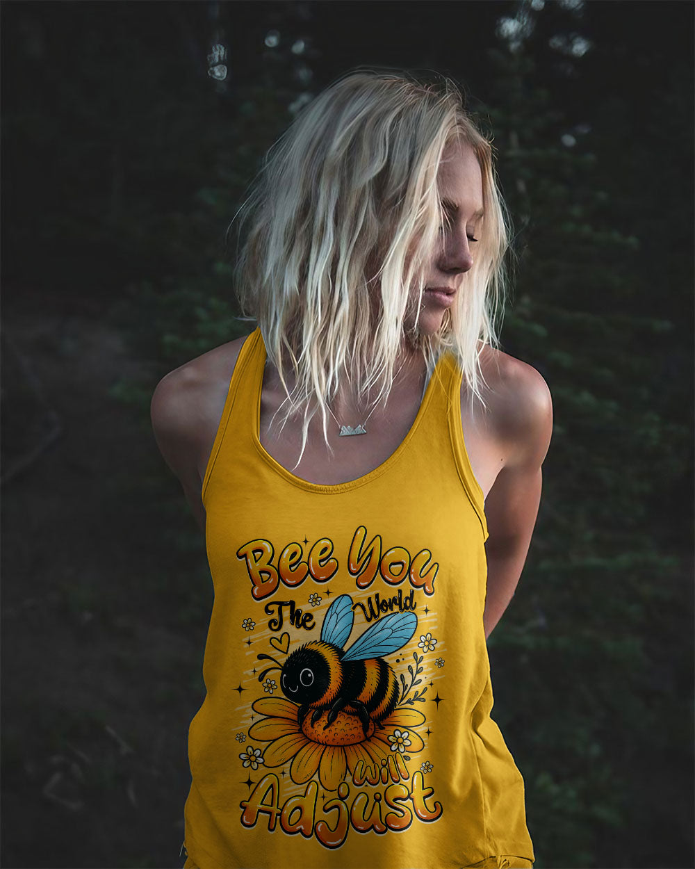 BEE YOU THE WORLD WILL ADJUST ALL OVER PRINT - TYQY1207251
